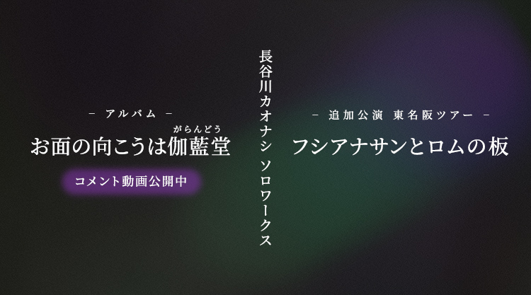 長谷川カオナシ ソロワークス
