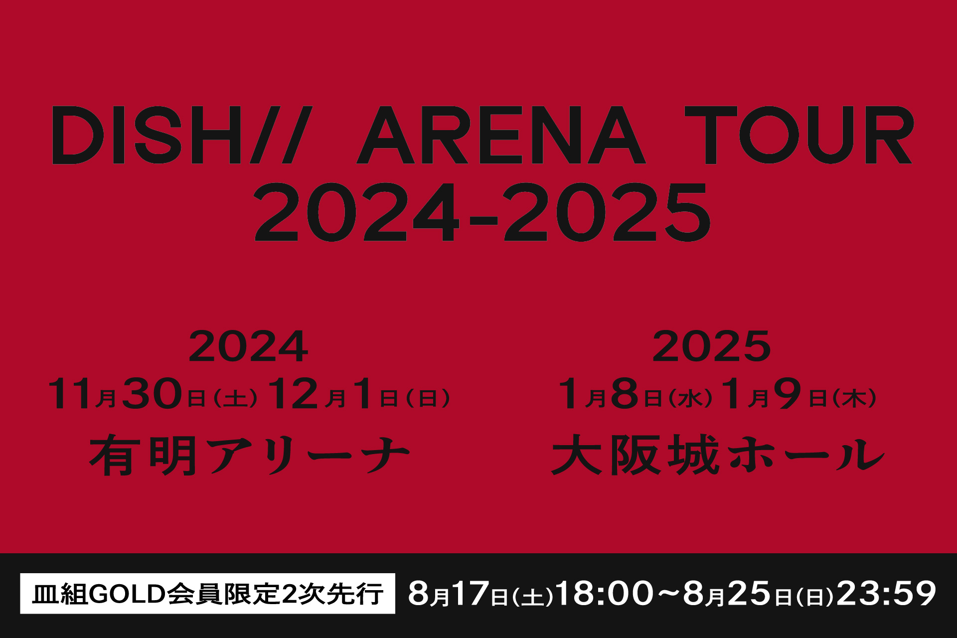 DISH// ARENA TOUR 2024-2025