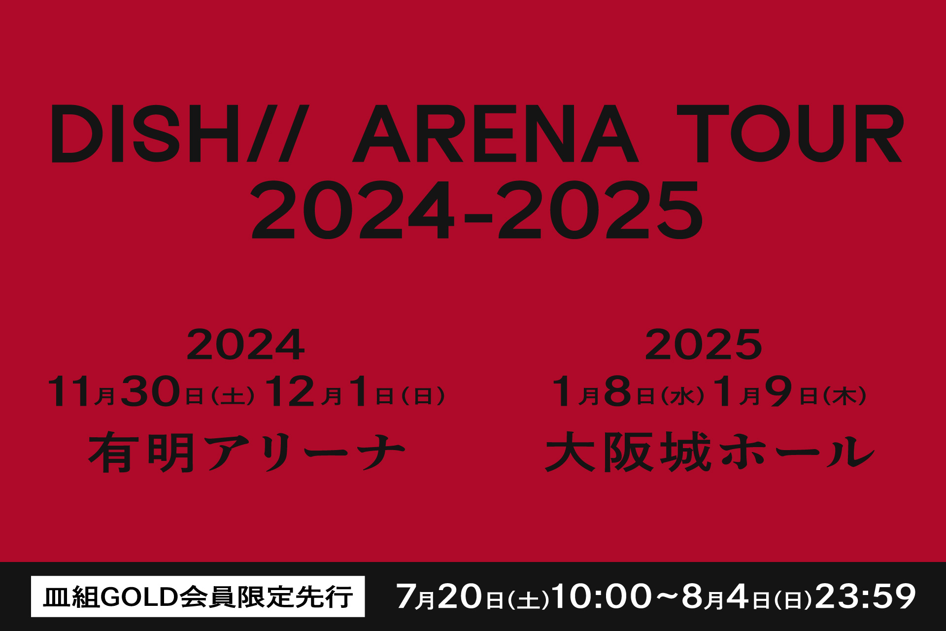 DISH// ARENA TOUR 2024-2025