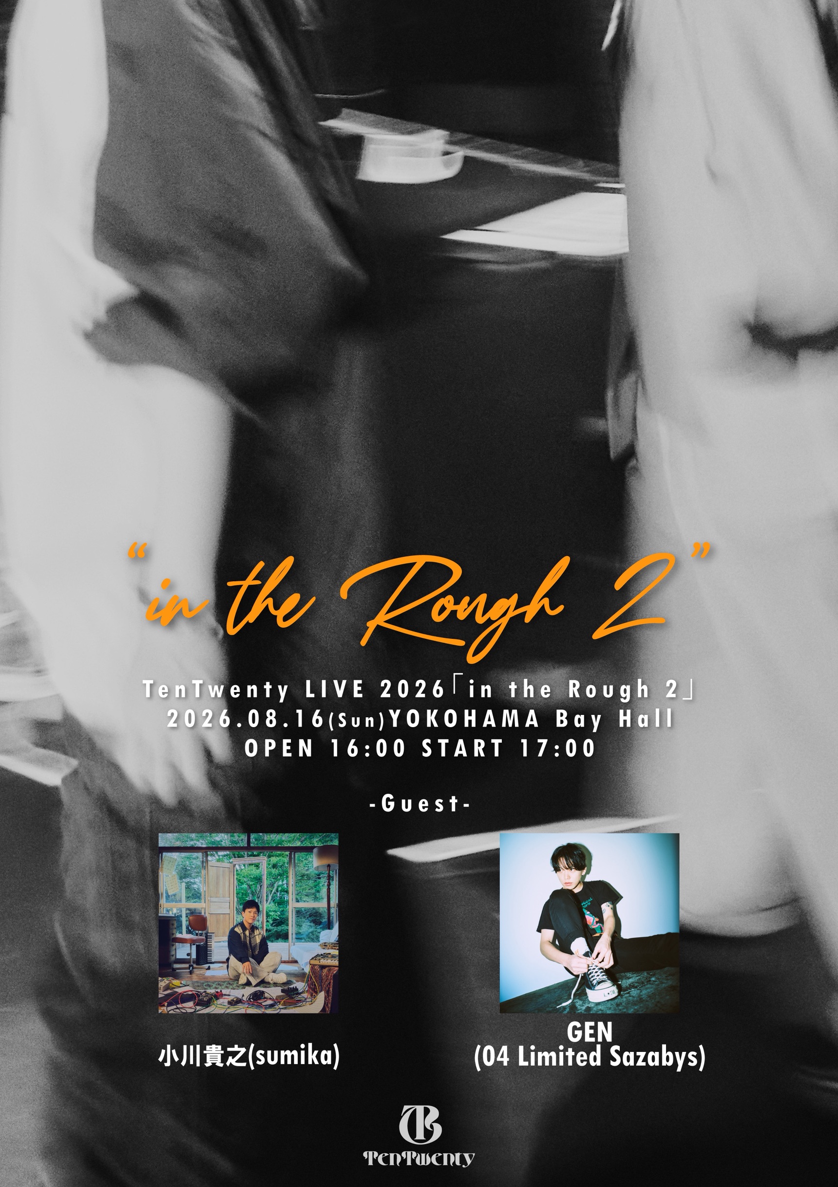 TenTwenty LIVE 2026 "in the Rough 2" GENがゲスト出演決定！