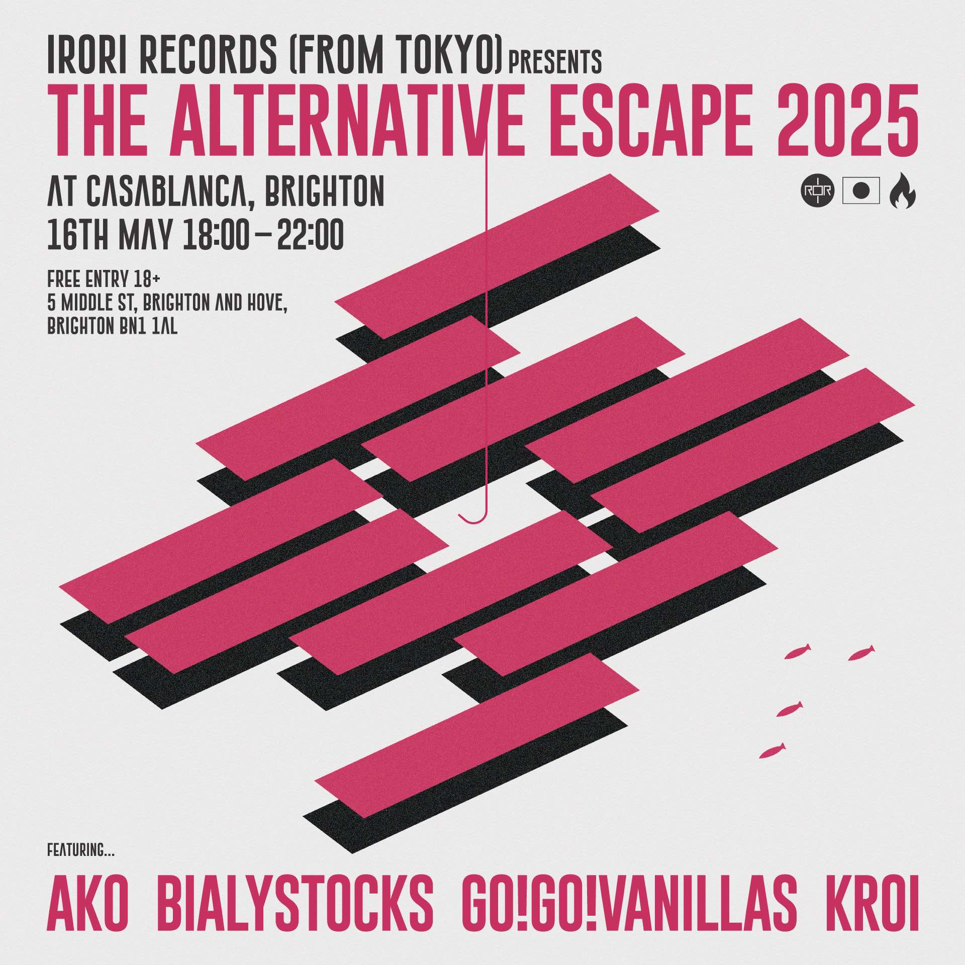 Brighton,UK・Casablanca Club <span class="live-title"> IRORI Records Presents The Alternative Escape 2025 </span>