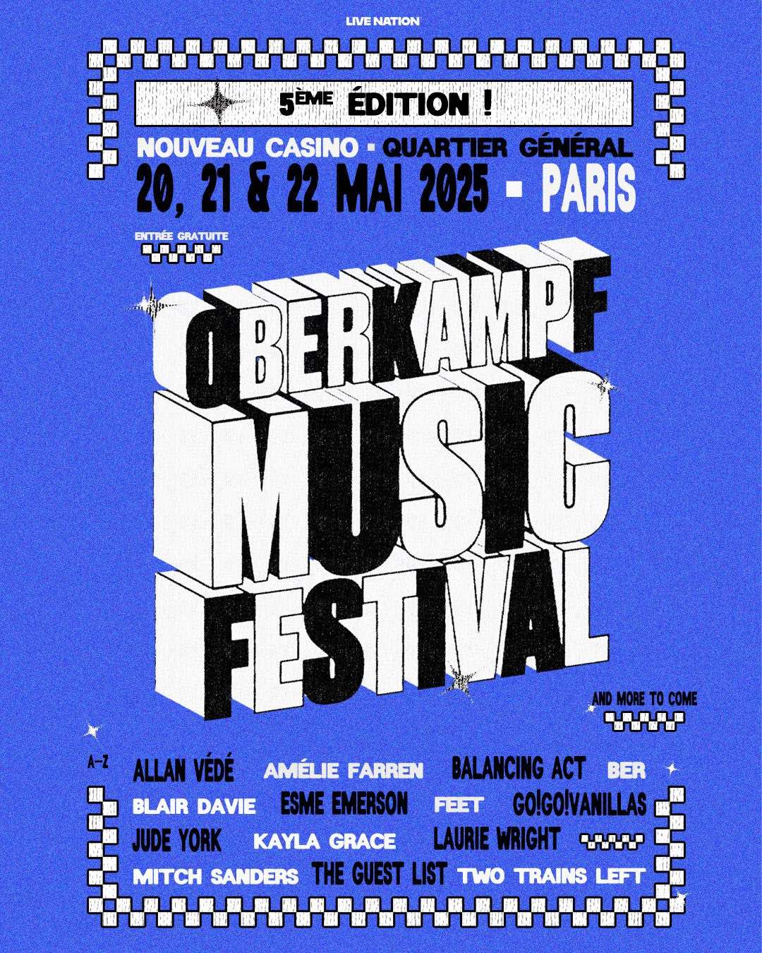 Paris,France・Nouveau Casino (109 rue Oberkampf) / Quartier Général Oberkampf (103 rue Oberkampf) <span class="live-title"> Oberkampf Music Festival </span>