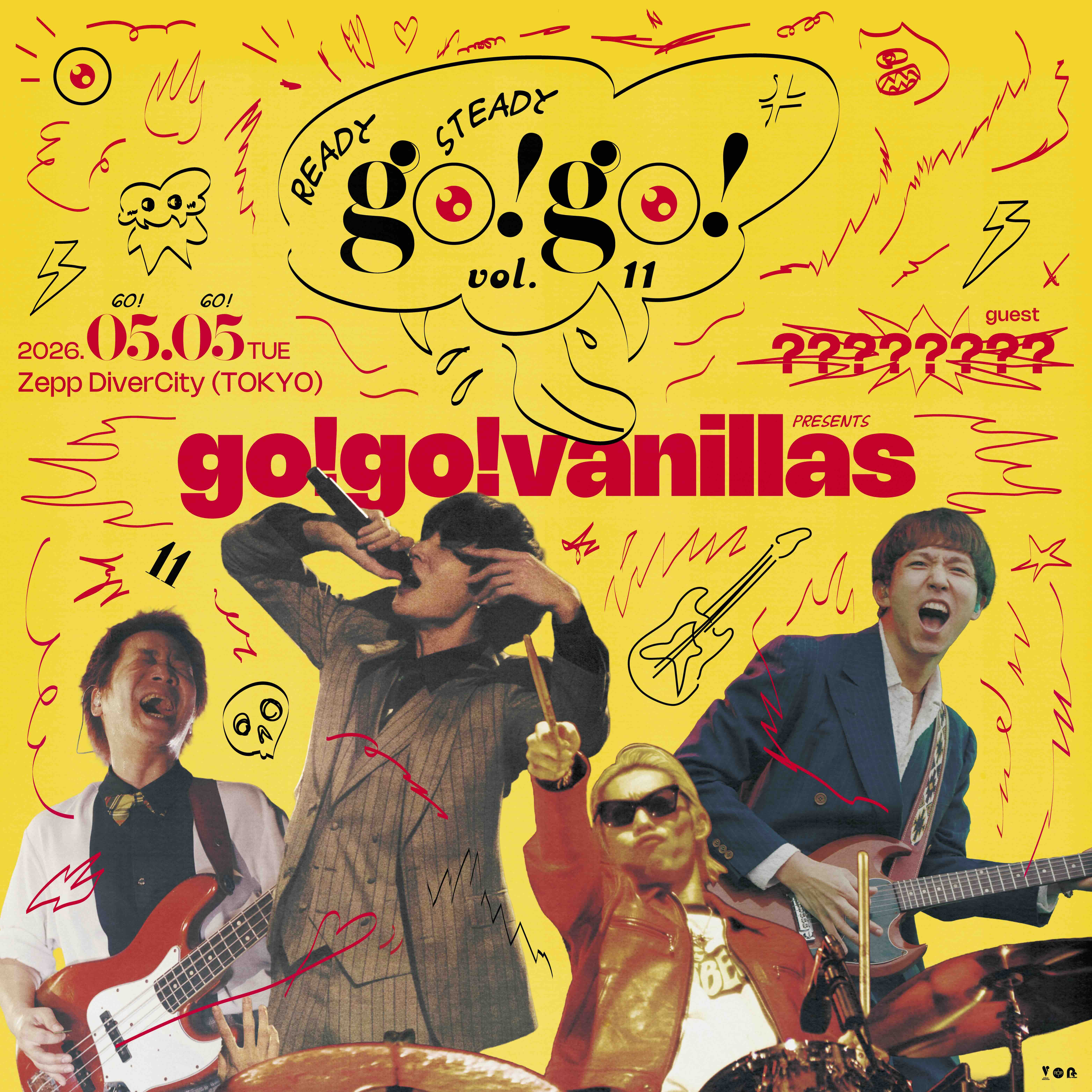Zepp DiverCity (TOKYO) <span class="live-title">go!go!vanillas presents READY STEADY go!go! vol.11</span> 