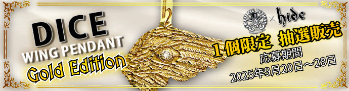 DICE WING PENDANT GOLD EDITION