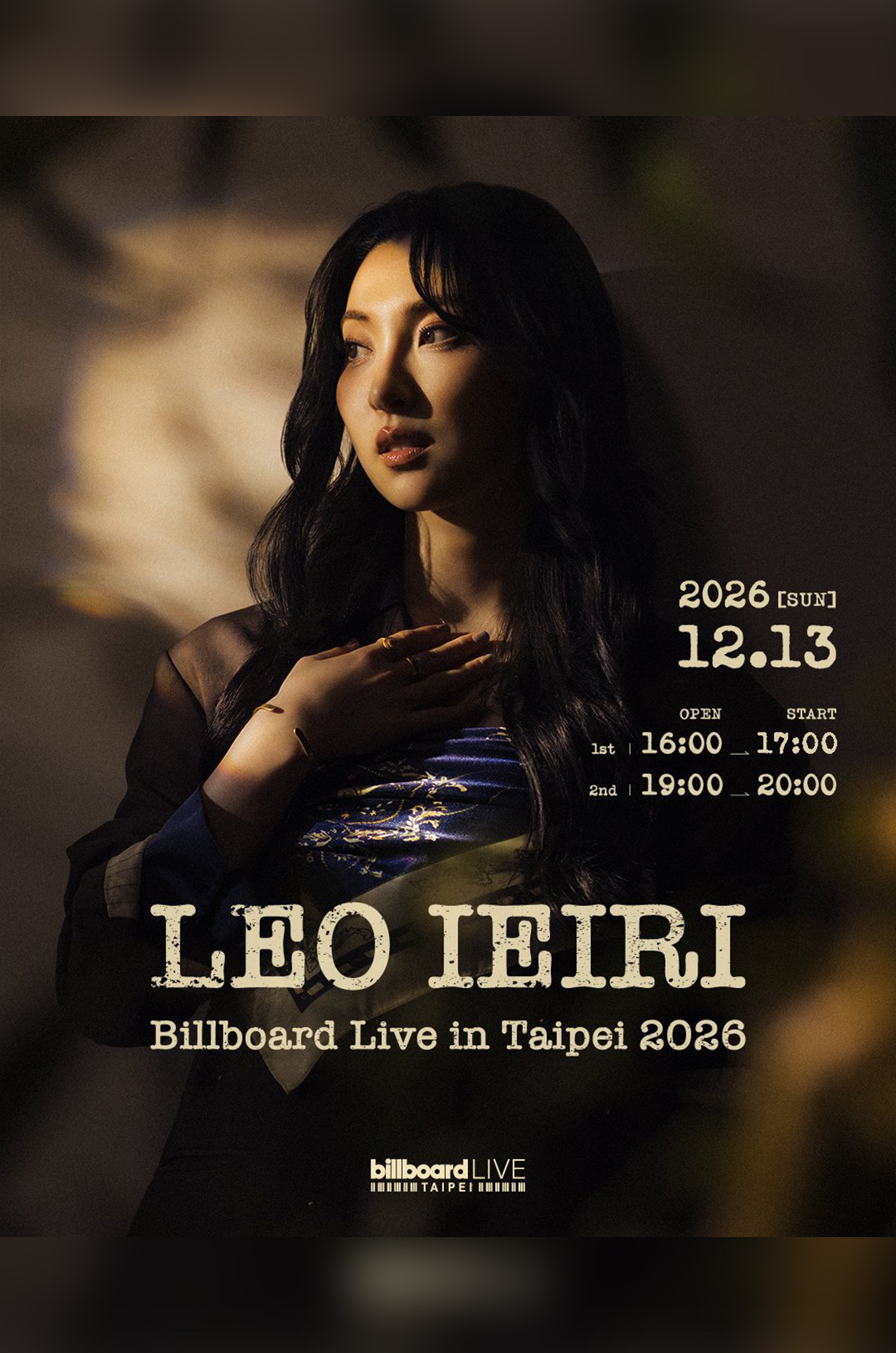 LEO IEIRI Billboard Live in Taipei 2026