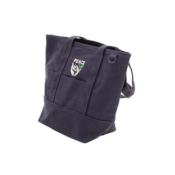 ライブもライフも幸持ち歩いちゃってお散歩バッグ 紺