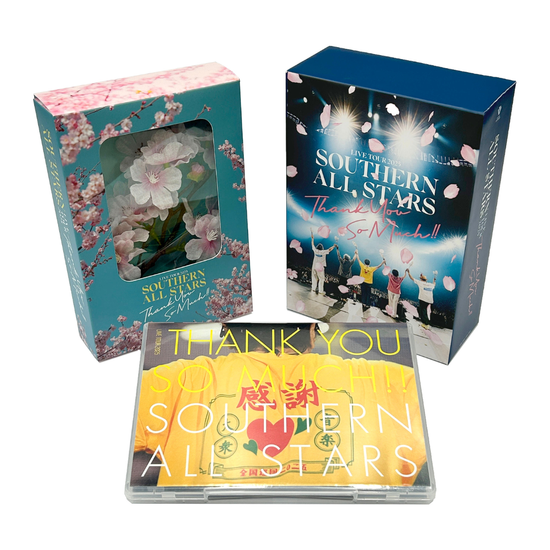 サザンオールスターズ　Blu-ray & DVD『LIVE TOUR 2025「THANK YOU SO MUCH!!」』完全生産限定盤仕様＆Special Goodsが解禁！