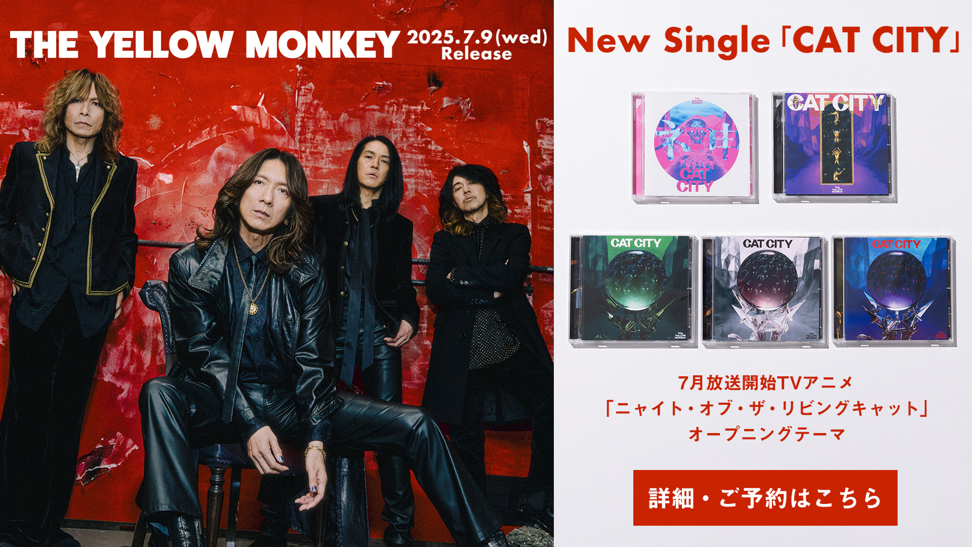 26th Single「CAT CITY」7/9(水)リリース！